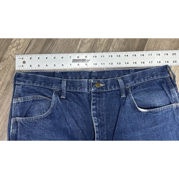 Bulwark FR Jeans Mens 38x30 Blue Fire Resistant Carpenter Straight Work Denim - Picture 6 of 6